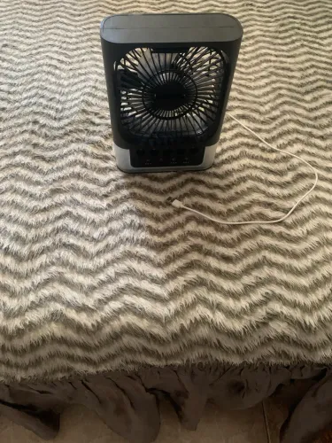Ventilador climatizador de mesa novo funcionando perfeitamente 