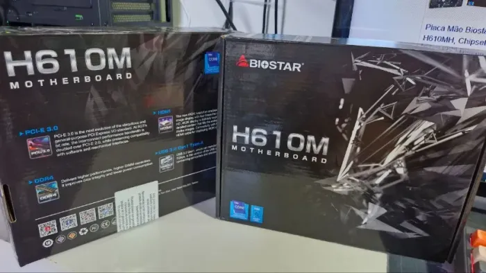 Placa Mãe h610m Biostar LGA1700 para Intel de 12 Geração