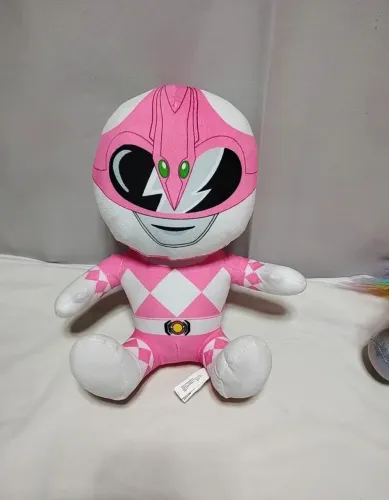 Mini pelúcia Power Rangers rosa Hasbro 2022