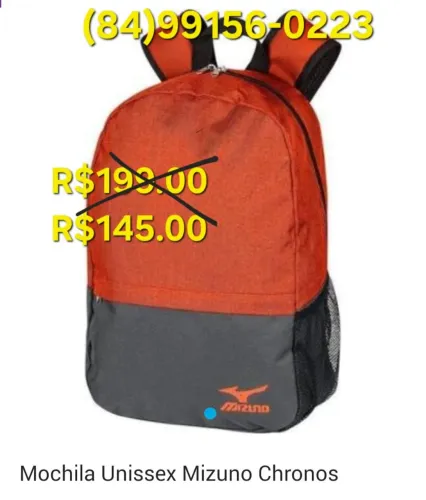 Mochila Unissex Mizuno Chronos - R$145,00