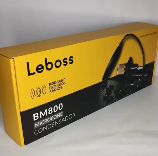 Microfone condensador leboss BM800 - entrega grátis 