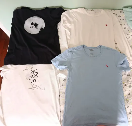 CAMISAS RESERVA SEMINOVAS TAM 14 ANOS