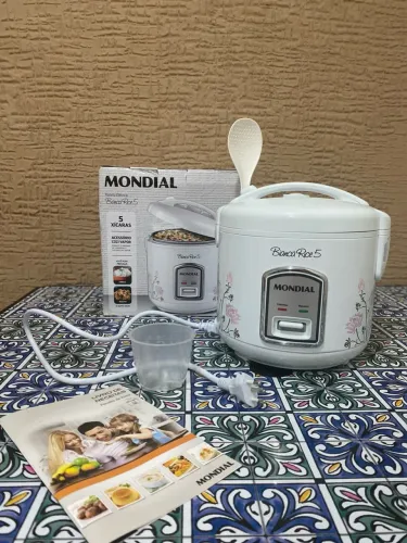 Panela Elétrica de Arroz Mondial Bianca Rice 5 - Nova!