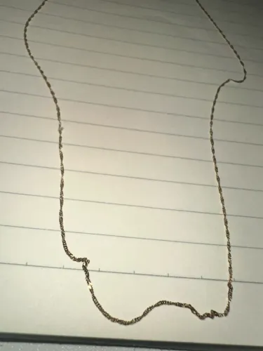 Cordão feminino 45cm 0.7 ouro