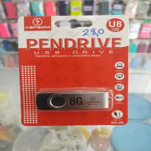 Pen drive com 8 Gigas 