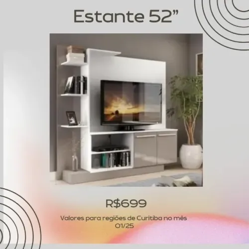 Promoção Estante Cinza 52'' - 28/01/