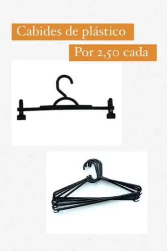 Cabides de plástico