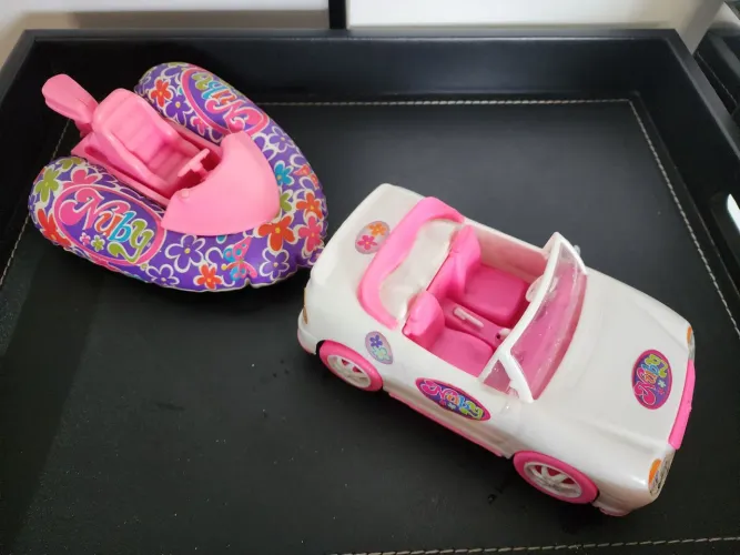 Carro e Jetsky para boneca Polly