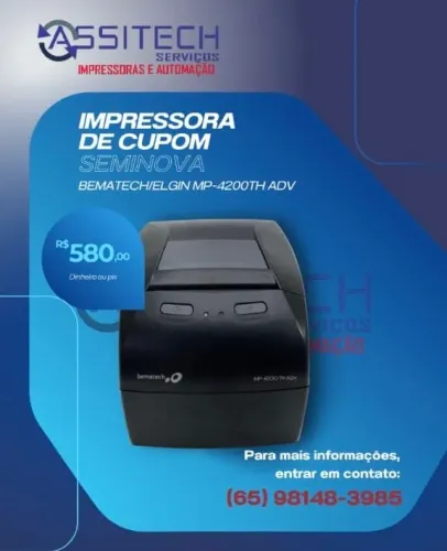 Vendo impressora de cupom Bematech