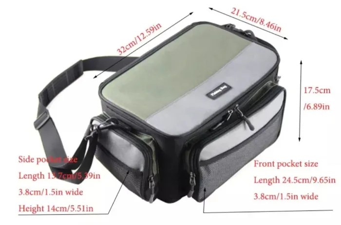 Bolsa de Pesca - Impermeável e com vários compartimentos