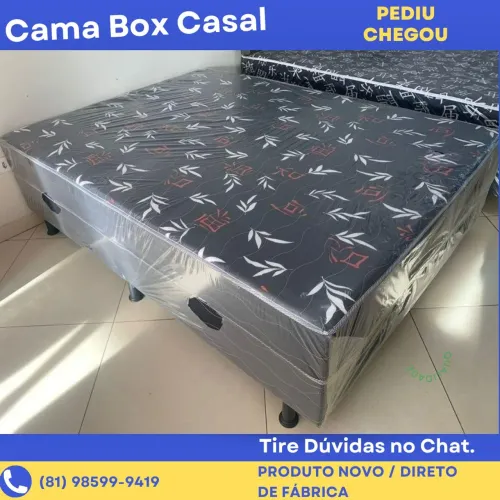 Cama Box Casal Nova - em oferta 