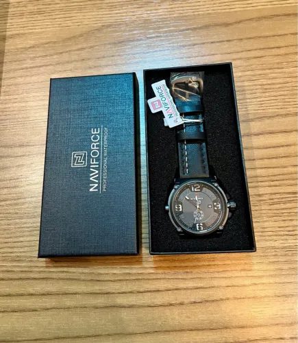 Relógio Masculino NAVIFORCE Militar - Analógico, Esportivo com Pulseira de Couro
