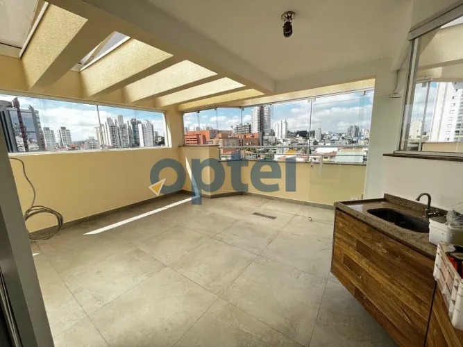 Cobertura duplex, 3 dorms (suíte), 2 vagas, 190m² com churrasqueira - Jardim do Mar - SBC