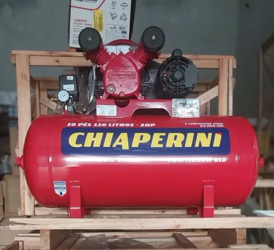 Compressor de ar 10pcm 110L 2hp Chiaperini(Loja)