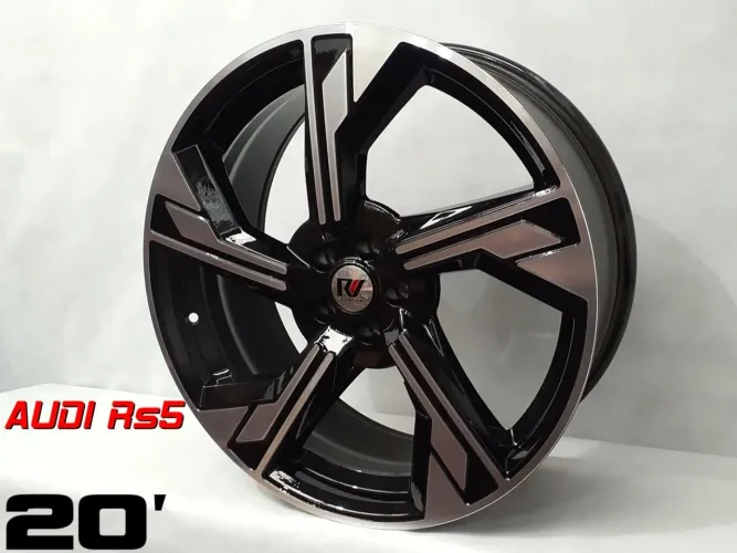 Rodas Audi RS5 aro 20' - Black & Silver novas 