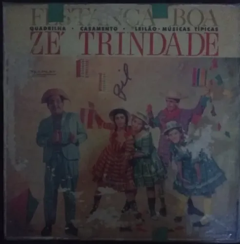 LP-Disco vinil-Zé Trindade-Festança boa-Ano 1969-Disco raro