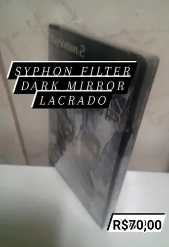Mídia física PS2 original Silphon Filter dark mirror- Lacrado