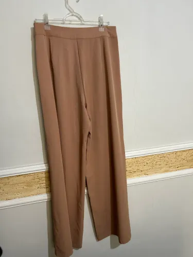 Calça alfaitaria pantalona blue steel bege - Tam. 42