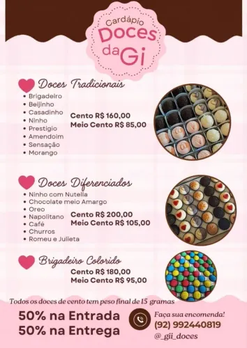 Brigadeiros e doces finos para sua festa