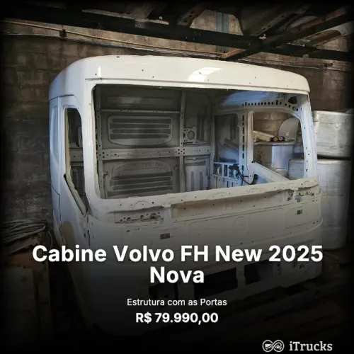 Cabine Volvo FH New Teto Baixo Ano 2025 Nova