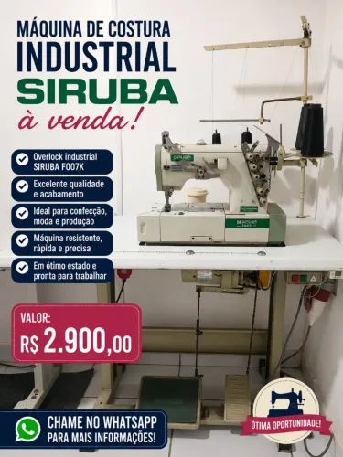 Máquina costura industrial