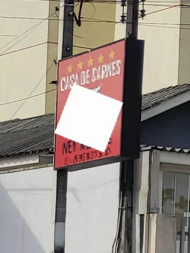 Estrutura de placa pra loja