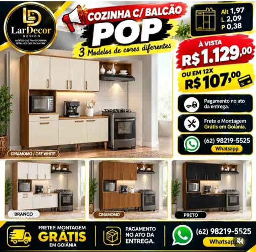 COZINHA C/ BALCÃO POP