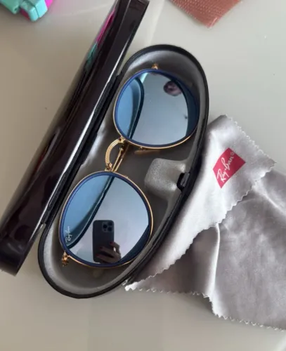óculos RAYBAN Original espelhado dobrável