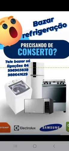 Bazar refrigeração manutenção em geladeira lava roupas e micro-ondas  !