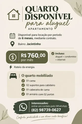 Aluguel de Quarto