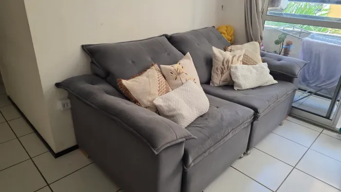 Sofá Retrátil 2 metros - Super Confortável Largura 2m x 1m
