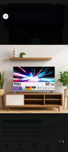 Smart TV 32 Philco Roku TV Dolby Áudio Nova Lacrada Com Frete Grátis
