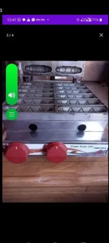 MAQUINA DE CREPE SUIÇO 650,00 A GAS