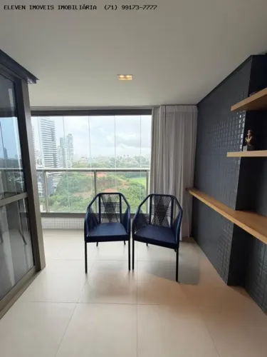 APARTAMENTO PARA ALUGAR, 1/4 MOBILIADO, NO BEACH CLASS SALVADOR. VISTA AVENIDA