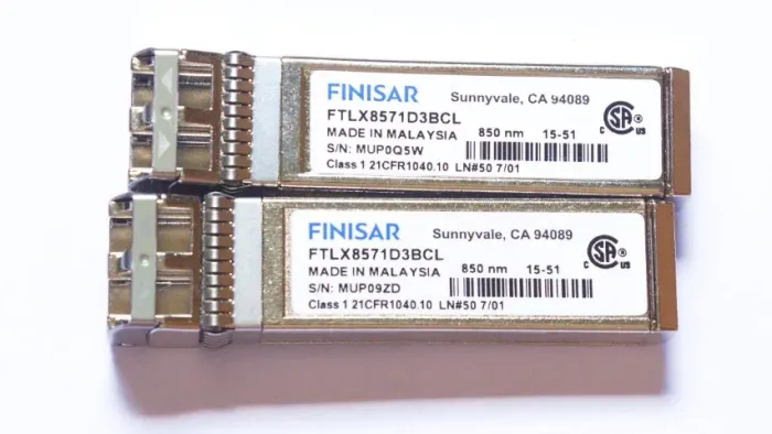 GBIC (2 unidades) Modulo 10Gb SFP+ Finisar FTLX8571D3BCL 850nm Multimodo