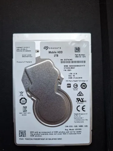 HD Seagate 2TB Mobile