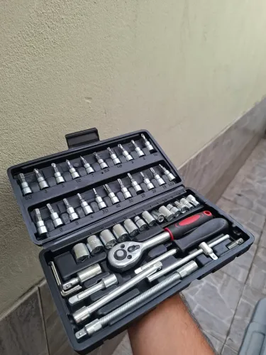 Jogo de Soquetes e Catraca com Maleta - Kit de Ferramentas