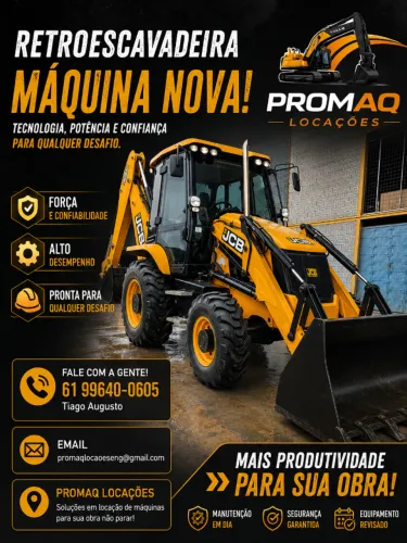 Aluguel de Retroescavadeira e Escavadeira