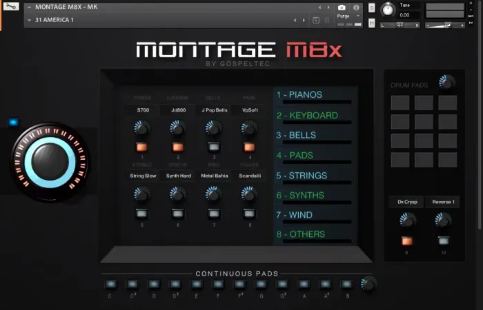 Biblioteca Kontakt Montage M8X 