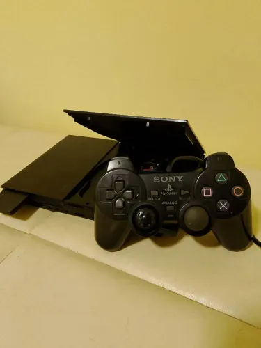 PS2 Playstation 2 com Controle Original SERIE A (Liga, mas não dá imagem)