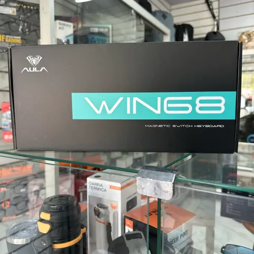 Teclado Aula Win68 He Rgb Switch Azul Magnético Gamer 65% (Lacrado+Envio imediato)