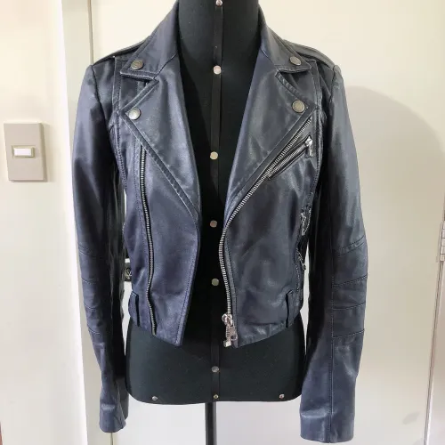 Jaqueta couro legítimo Balmain Italiana Unissex Biker Perfecto