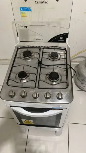 Fogão 04 bocas e forno Esmaltec 