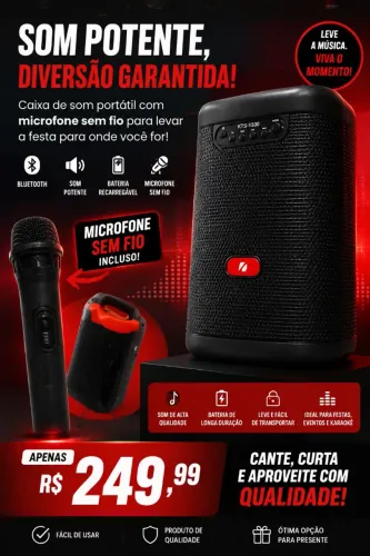 Caixa de som kts - 1330