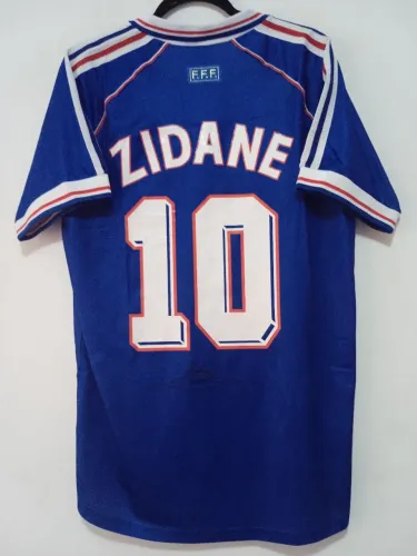Camisa Franca Copa Mundo 1998 #10 Zidane Autografada Certificada