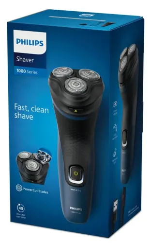 Barbeador elétrico Philips shaver 1000 series wet e dry novo bivolt 