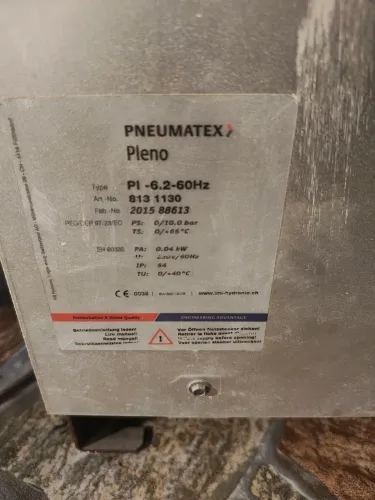 Sistema de Reposição de Água e Pressão IMI Pneumatex Pleno PI BrainCube - HVAC / Chiller