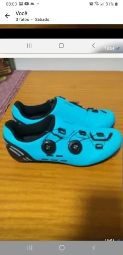 Sapatilha de ciclismo número 38 novo.