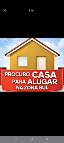 Procura casa pra alugar zona sul