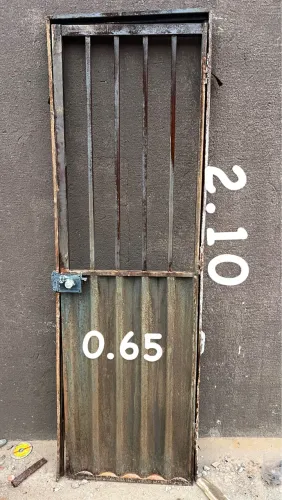 Portão de aço chapa 18